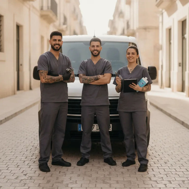 Tatuador equipo en La Linea de la Concepcion
